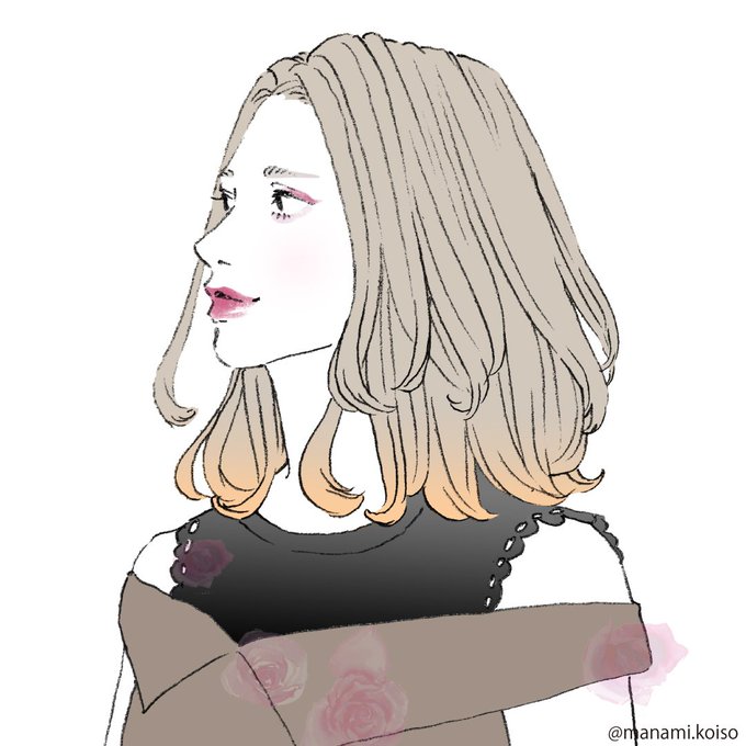 ミディアムヘアのtwitterイラスト検索結果 古い順