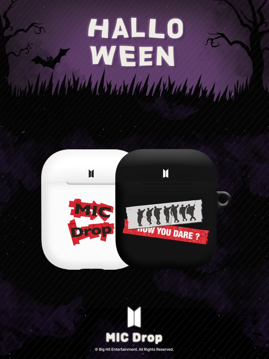 NOWXBTSThailand's tweet photo. Happy Halloween🥰💜
Trick or Treat
BTS MIC Drop theme AirPods Cases are ready for Halloween small gifts.
#BTS #PHILKO #Halloween #BTSMICDropPhoneCase
#BTSMICDrop https://t.co/gjlM7IOgMC