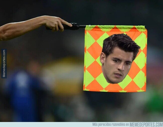 memedeportes's tweet photo. La FIFA anuncia que el 'fuera de juego' pasará a llamarse 'posición Morata' https://t.co/FQmGzgSksG https://t.co/BVh9RJXVTh