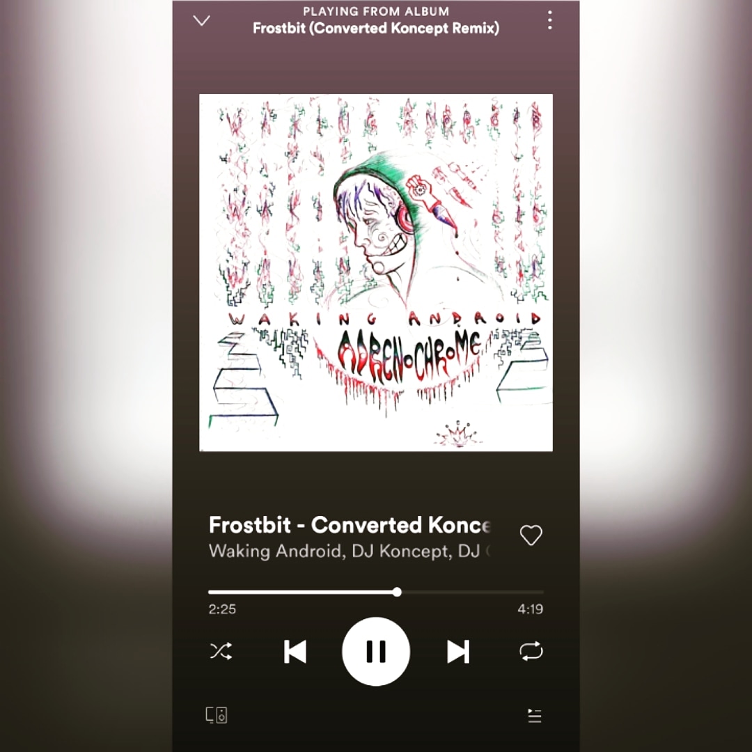 WakingAndroid's tweet photo. Been blessed with a big remix of our track Frostbit by DJ Koncept &amp; DJ Converter

https://t.co/N1pzWy38kf

#irishhiphop #hiphop #triphop #Spotify #irish #DJ #HipHopMusic
#HipHopCulture #turntablism https://t.co/j0kkTJu05r