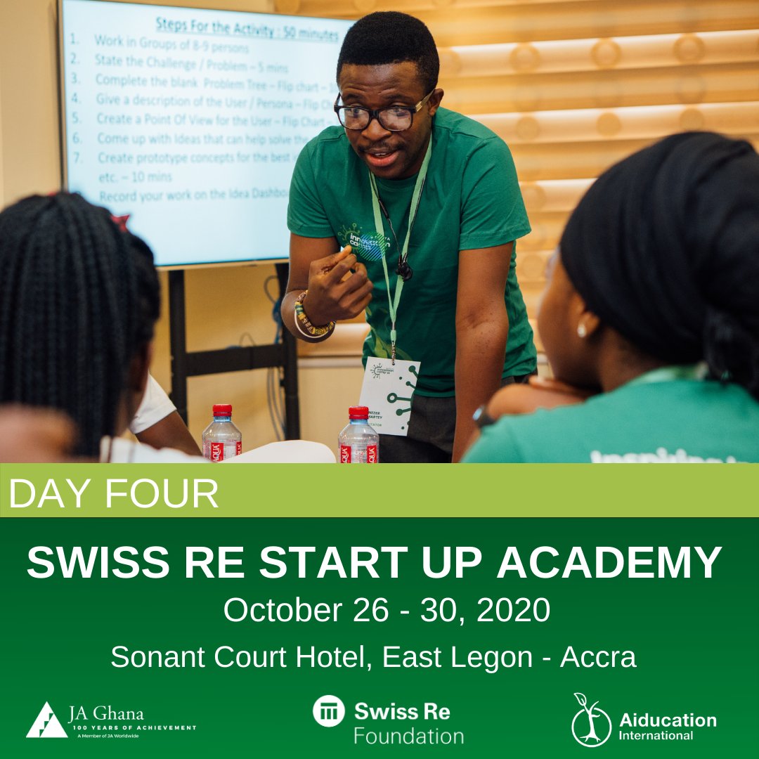 ja_ghana's tweet photo. Swiss Re Startup Academy Day 4! These past four days have been skills-and-expertise equipping. Participants are building business blocks ground up. Digital Marketer Nadia Owusu @staa_boss takes participants through building Block 4:Marketing
#swissrestartupacademy #JAGh #swissre https://t.co/RfXq9fVEAG