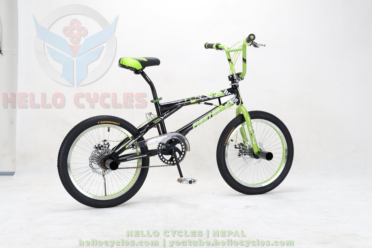 HelloCycles's tweet photo. HELLO FIGHTER 20" FREESTYLE/BMX (BLACK-GREEN)
#HELLOFIGHTER #FIGHTER #FREESTYLE #BMX
#FREESTYLENEPAL #BMXNEPAL
#HelloCycles #PedalOn
#HelloCycle #HelloBicycle #Hello
#Bicycle #Cycle #Bike #Cycling #Ride
#KidBicycle
#Nepal #Kathmandu
π΄ββοΈ https://t.co/eLPdqUsPLN https://t.co/m80arQDrUH