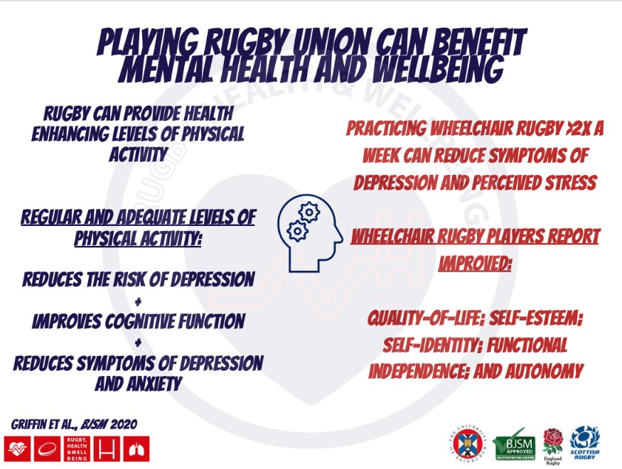 Thanks for reading, and please do share across your channels. We have created some resources that summarises the research, and will be sharing news & updates on our website  https://rugbyhealthandwellbeing.com/  and on  @RugbyAndHealth