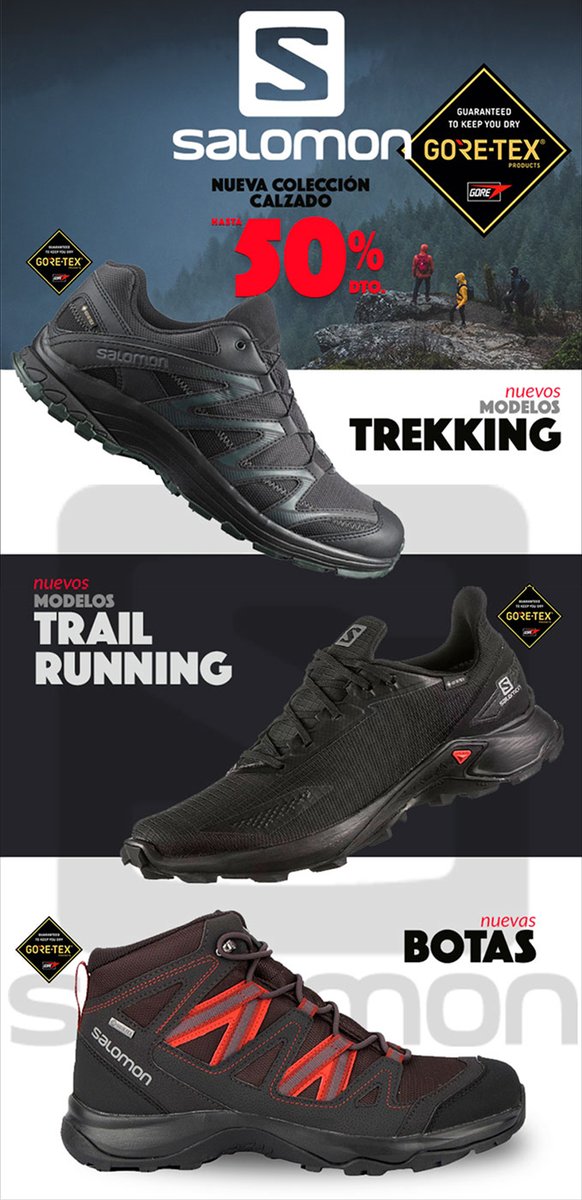 maspormenosnet's tweet photo. ¿Aún no has visto la nueva colección de #Salomon?
Te presentamos los nuevos modelos actualizados para #trekking y #trailrunning 👟⛰ con GORE-TEX Brand 🔝🔝

COMPRAR 👉 https://t.co/rVKfk5AOoJ https://t.co/Ioi2lzPEJR