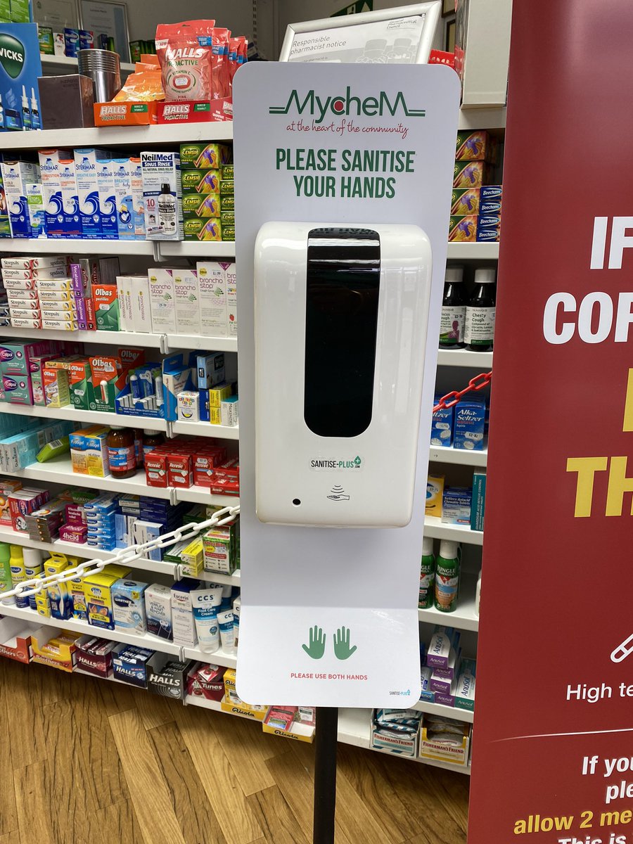 tollspharmacy's tweet photo. @sanitiseplus thank you Wayne and the team at Sanitise-Plus we received our personalised free-standing Sanitise-Plus station today. Superb product - superb service keeping ourselves and our patients safe - thank you Sanitise-Plus. https://t.co/tbrwv7nmHi