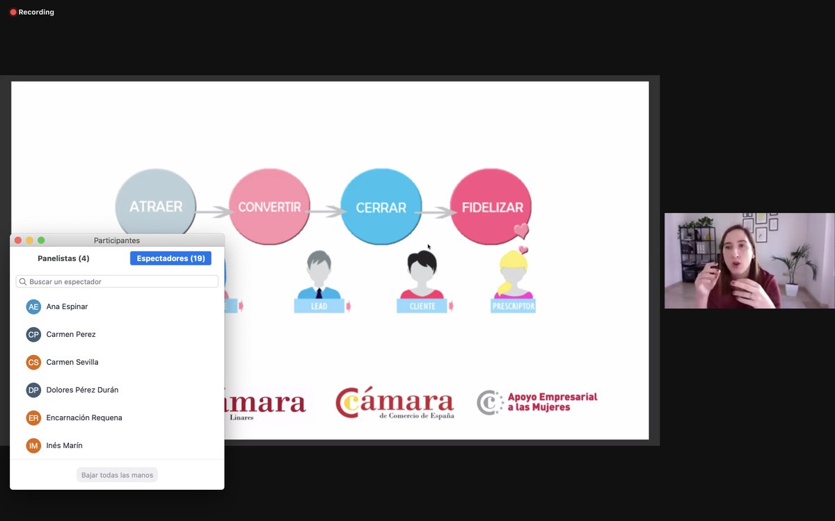 CamaraLinares's tweet photo. Celebramos ahora en @CamaraLinares el WEBINAR GRATUITO, del @Programa_PAEM de Apoyo a las Mujeres Emprendedoras, en colaboración con @ajejaen . Cofinanciado por Fondo Social Europeo. #programapaem #camaracomerciolinares https://t.co/QTGnzz3oeR