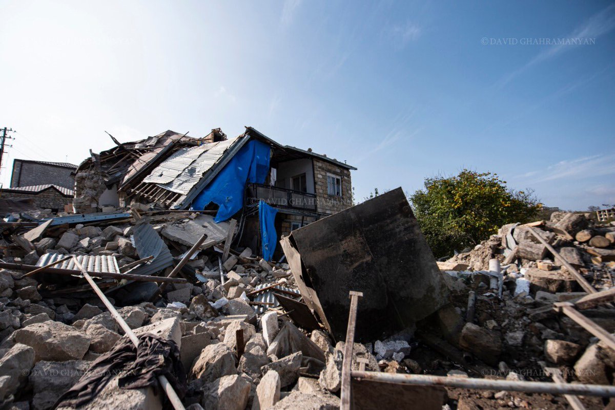 Armine_Dan's tweet photo. Does this bombarded maternity hospital of #Stepanakert in #Artsakh tell you anything about the crimes that #Azerbaijan backed by #Turkey perform? #WarCrimes https://t.co/LcbgwYNAce