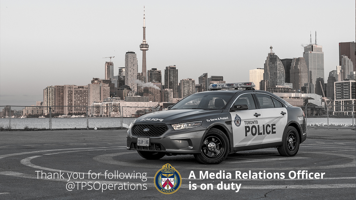 Toronto Police Operations (@TPSOperations) on Twitter photo 2020-10-29 11:06:35 Good morning Toronto, @PC_Hoppee is on duty. I will be keeping you up to date on whats going on in the City. ^dh Good morning Toronto, @PC_Hoppee is on duty. I will be keeping you up to date on whats going on in the City. ^dh