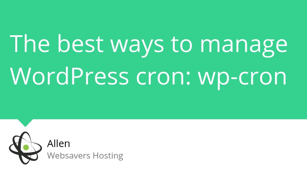 websavers's tweet photo. If you are using WooCommerce, it also has its own scheduled events queue, but it does rely upon wp-cron to function.

Read the full article: The best ways to manage WordPress cron: wp-cron
▸ https://t.co/TqMLhhzofJ

#wordpress #wpcron #cron #Hosting #Webhosting https://t.co/hhoEOYimN0