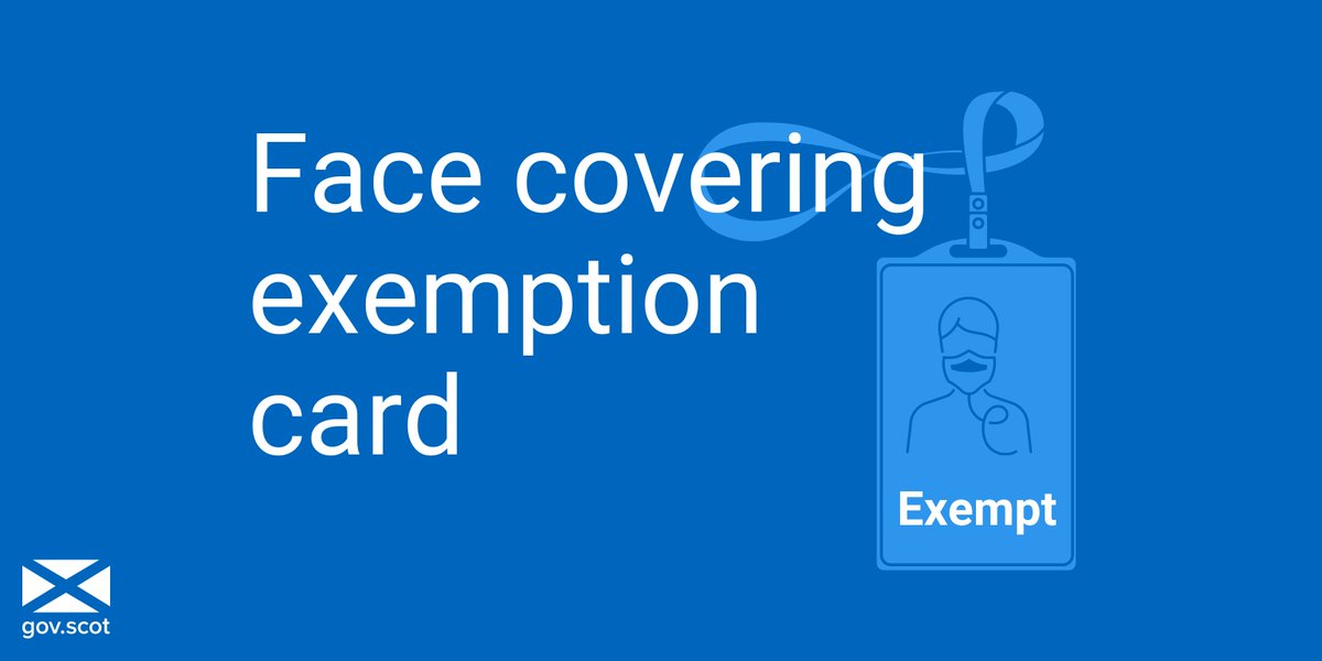 Scot Gov Fairer on Twitter "From today, face covering exemption cards can be requested from