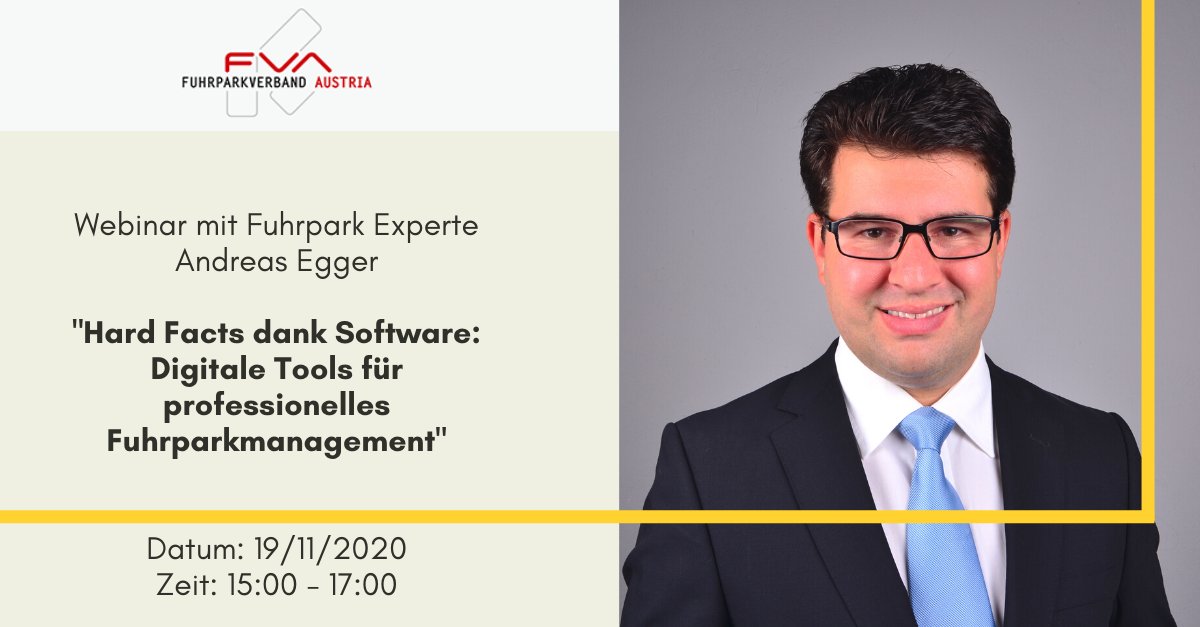comm_fleet's tweet photo. Herzliche Einladung zum #Fuhrparkmanagement Webinar mit #Fuhrpark Experte Andreas Egger:
https://t.co/xfnTZe3PQ5 https://t.co/KuKWw4uHwR