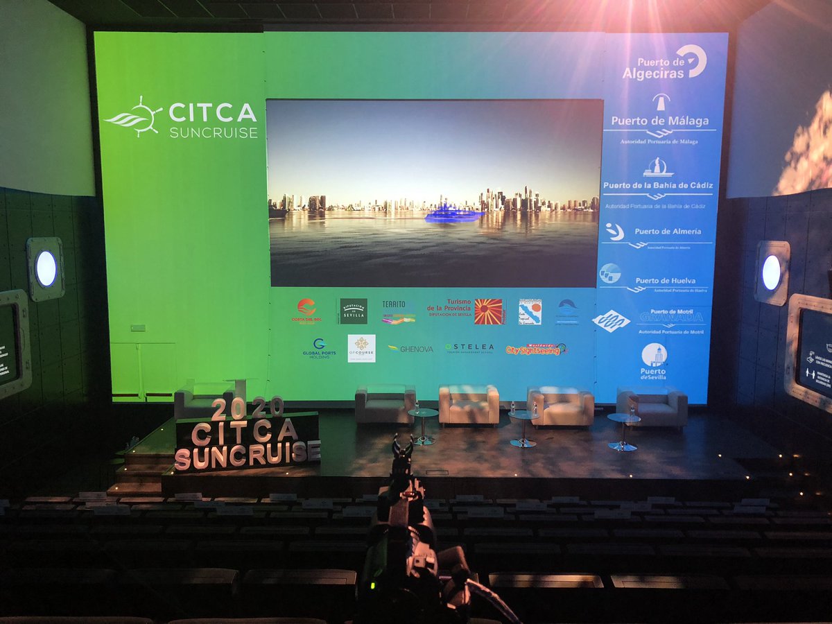 GOAuditorio's tweet photo. 👉🏽 Hoy y con todas las medidas necesarias acogemos en streaming semi presencial el primer congreso internacional de turismo de cruceros.
Gracias a la apuesta de @suncruiseand y @viveandalucia que una vez más confían en nuestro #Tech4Events https://t.co/FAa2ztYEVM