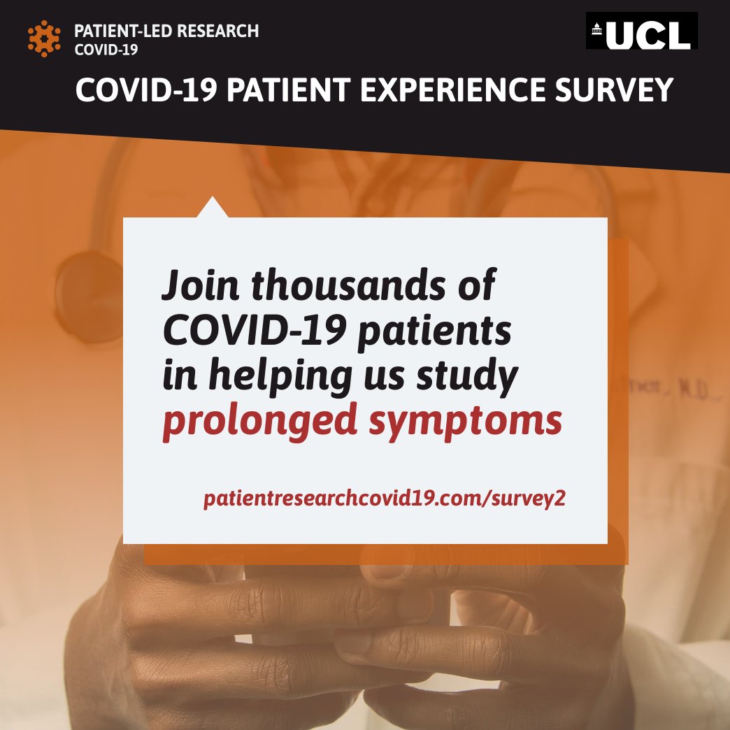 If you think you’ve experienced COVID symptoms (even if you've already recovered) please take part! The survey is available in English, Italian, Spanish, Portuguese, French, Dutch, and Russian. Learn more and spread the word:  https://patientresearchcovid19.com/survey2/ 