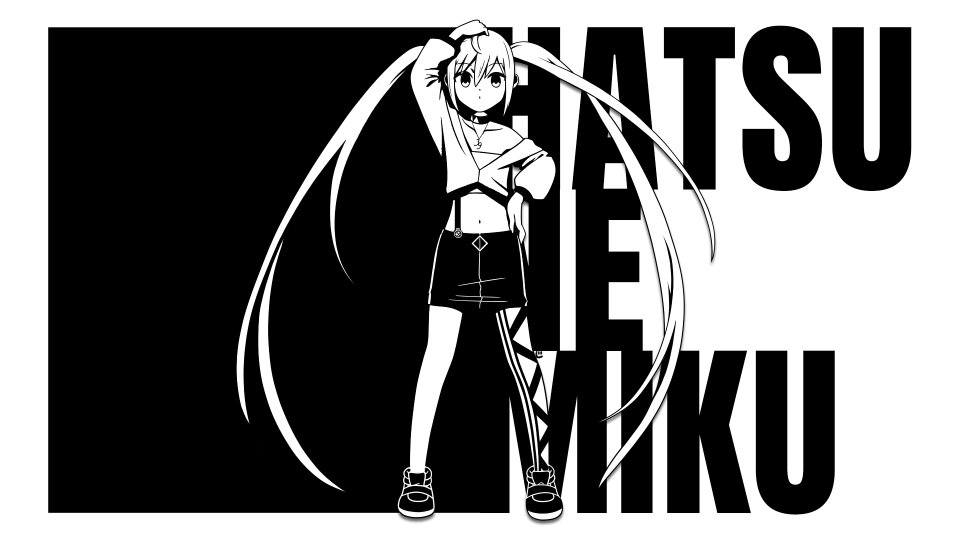 Black & White
#初音ミク 