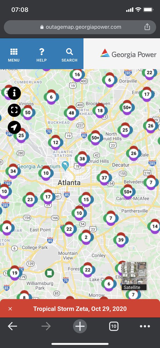 Power Outage Map Georgia If You Re In Georgia Power S Area Of Service Check The Map Below To See If You Are Part Of A Widespread Outage How Long The Outage Is