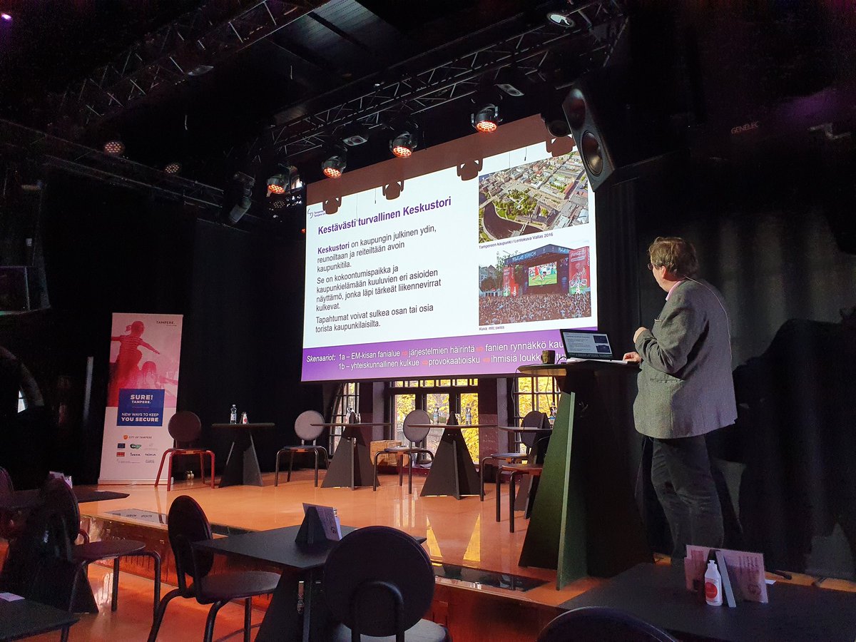 Skenaarioita luotiin työpajoissa neljälle eri tapahtumapaikalle #Tampere'ella. <a href="/IKarppi/">Ilari Karppi</a> avaa taustoja. <a href="/MAB_TampereUni/">Johtamisen ja talouden tiedekunta</a> @TampereUni #suretampere
