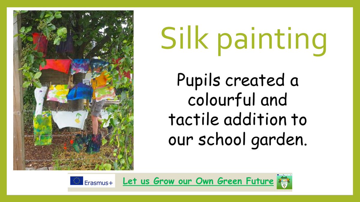 9/9Our  @EUErasmusPlus project ‘Let Us Grow Our Own Green Future’  https://2gardens4learning.eu : working with Austrian partner school 'NMS St. Michael' to raise the profile of our  #schoolgardens & encourage purposeful  #outdoorlearning experiences  @BredonHAcademy.  #ArtintheGarden 