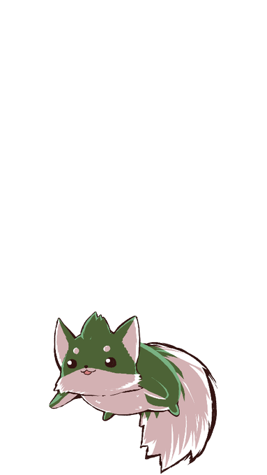 上にスワイプすると飛んでいくポンちゃん 