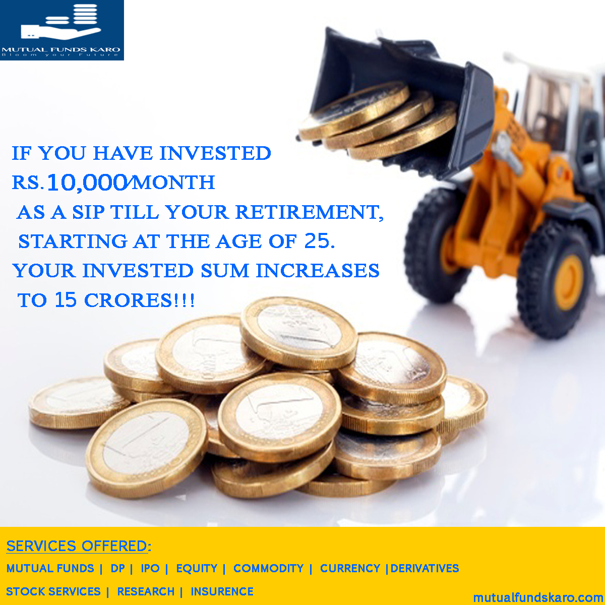 Sow seeds for long term returns.. start today systematically.. start SIP. bit.ly/33RU0l4
#Mutualfundskaro #Investments #Onlineinvestments #SIP #Lumpsum