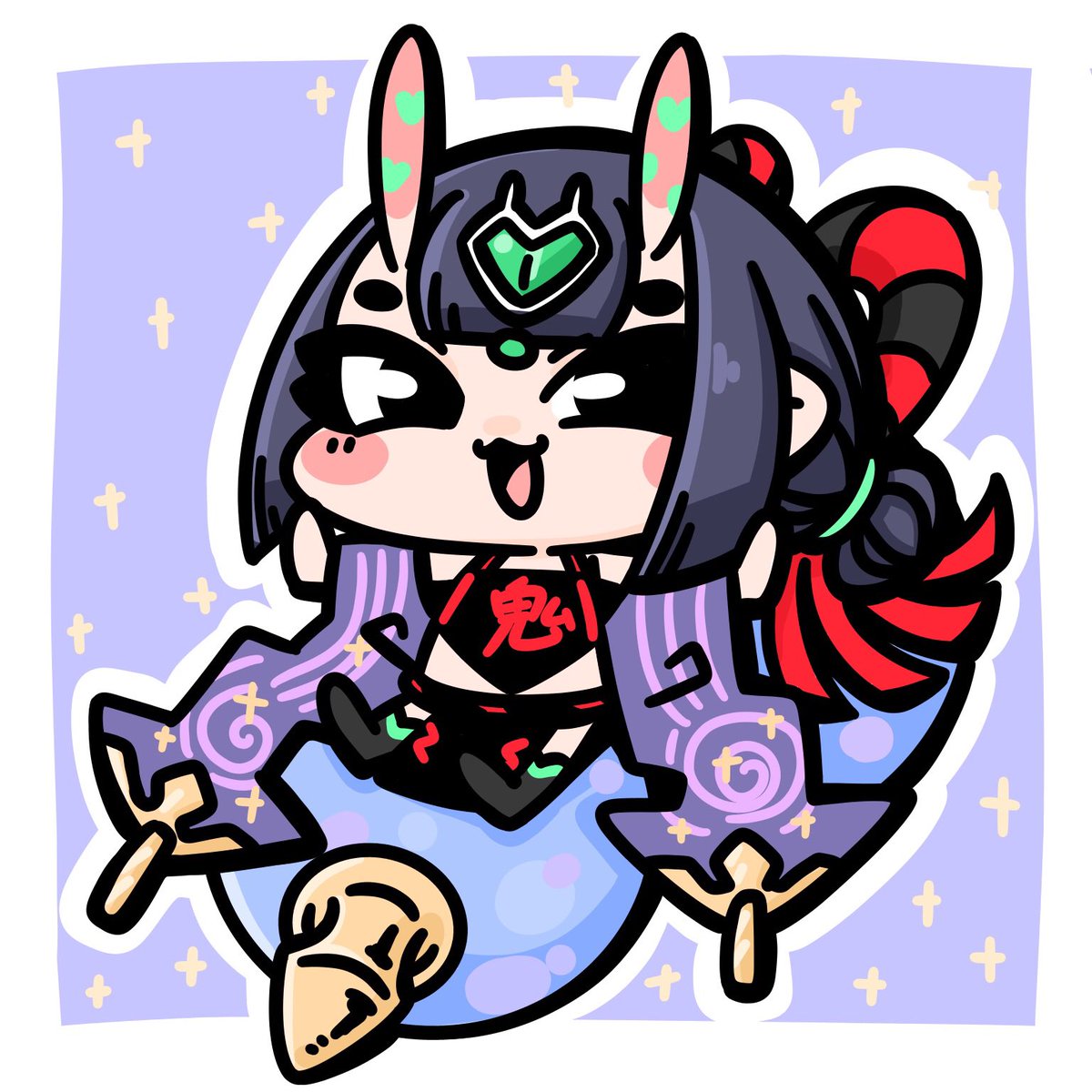 茨木童子(Fate) 「おりゅぅ(゜ω゜)?
#絵柄が好みって人がいればいいなぁ 」|ブラニンのイラスト