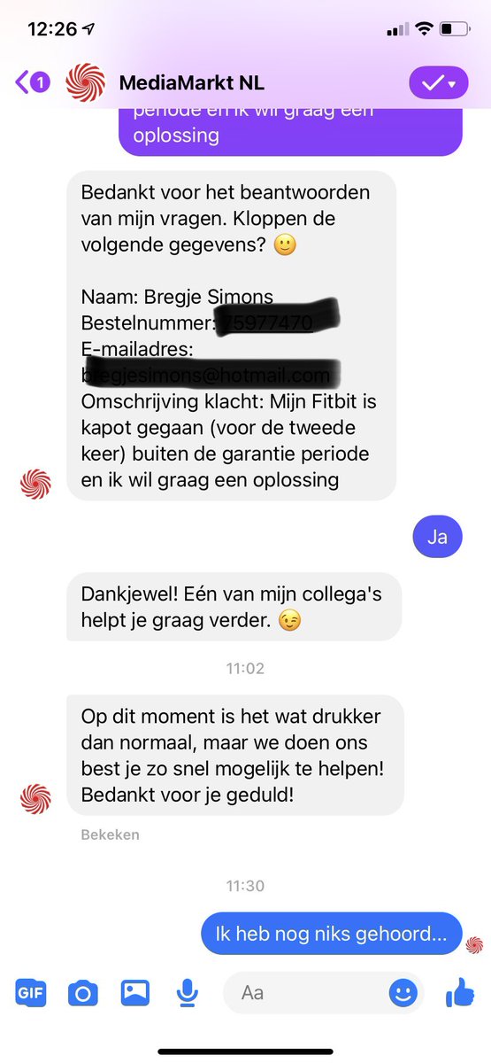 “Bedankt voor je geduld!” Anderhalf uur geduld bedoel je? ⁦<a href="/mediamarkt_nl/">MediaMarkt NL</a>⁩