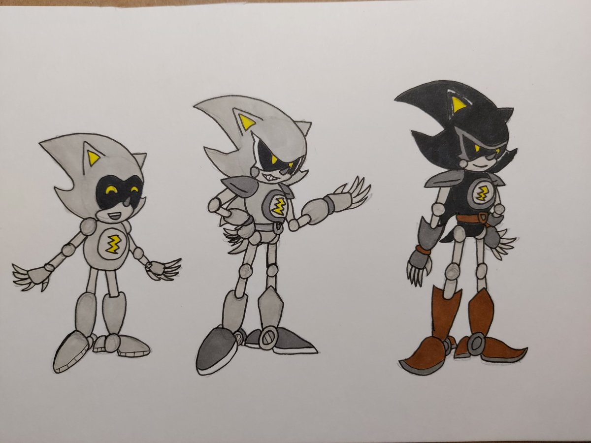 21. Sniper is shorter than Metal Sonic. The only time he is the same height as him is when he's fully completed, but both of his main forms (classic & current) are shorter.