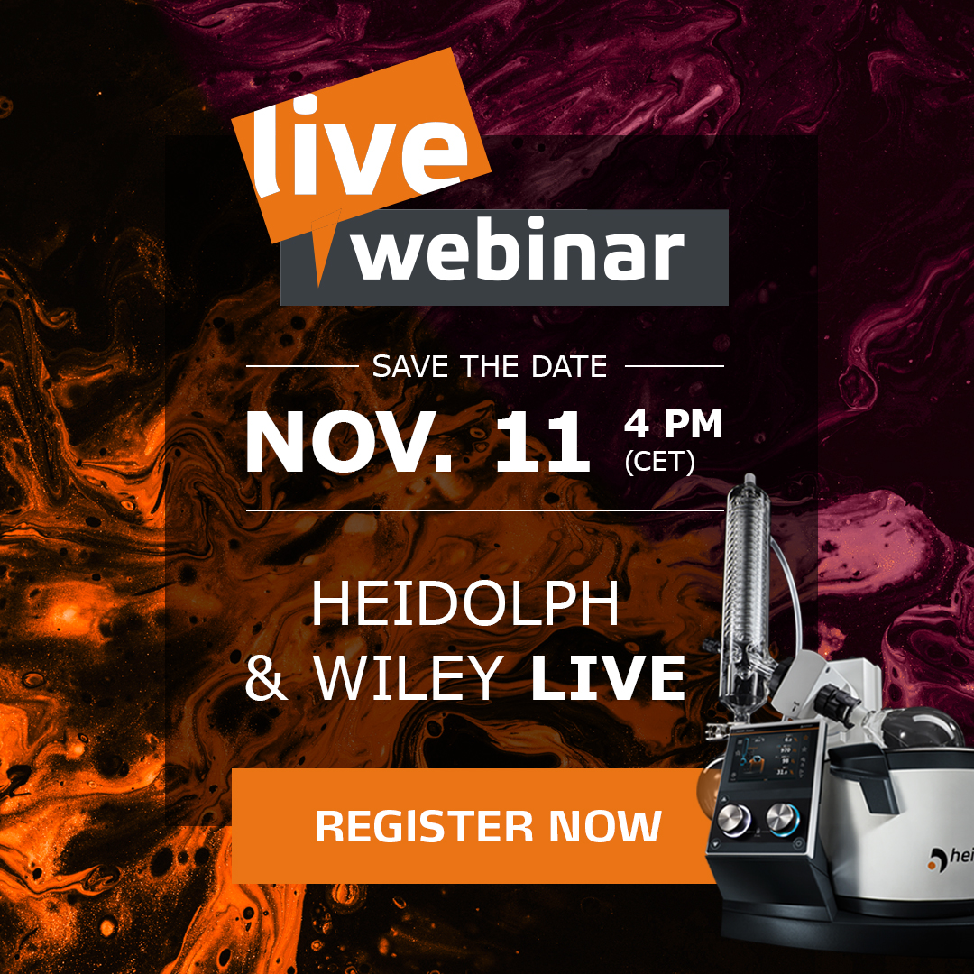 Radleys's tweet photo. Save the date! Sign up to @Heidolph_ webinar for handy tips and tricks for using your rotary evaporator here: https://t.co/pWGtt5ides Not one to miss, see you there!
#chemistrywebinar #HeidolphInstruments #ResearchMadeEasy https://t.co/6Fa02joA4w