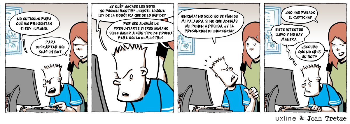 uxline's tweet photo. Nuevo cómic de 
@JoanTretze en https://t.co/W2lXRemSvf #ux #comicux #humorux https://t.co/YI5U1zKx8k