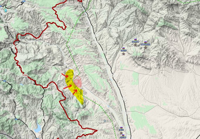 JacquesFrre2's tweet photo. ⚠️Pas de changement notable de la ligne de front
▶️Plusieurs tentatives d'infiltrations DRG/Cdos🇦🇿🇹🇷vers Martuni/Shushi
▶️Au Sud, possible c/attaque🇦🇲sur Kubadli/Sanasar :
forces d'#Artsakh auraient repris les hauteurs W
▶️Rumeur #AzMOD : 2 Su-25 #ArAF abattus vers Kubadli https://t.co/zRqpKBQ8q9