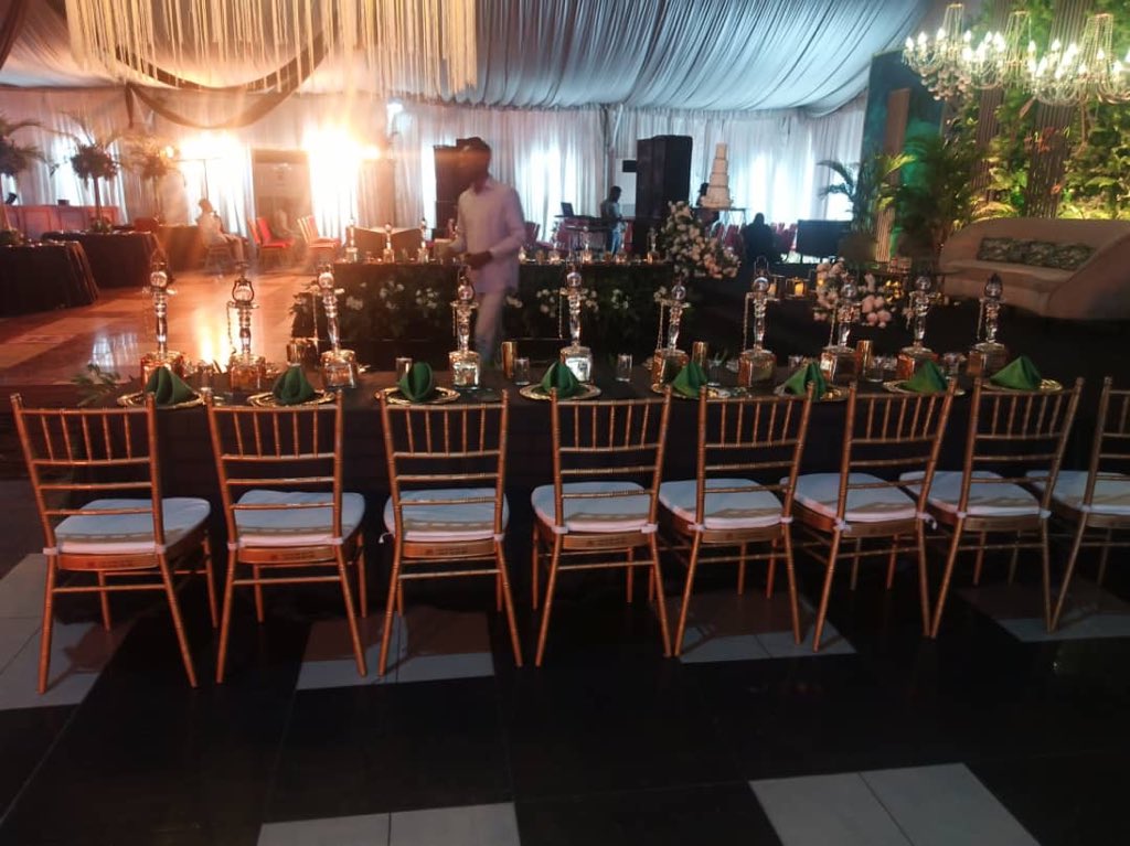 iorrentals1's tweet photo. Our Chairs and Banquet Tables serving hot at an event by @nelosplaceevent today.
Whatβs the wait? Book for your events now!
Call/Message: 08065293731
#events #party #eventplanner #thursdayevents #eventsinlagos https://t.co/iuQLIlG0fs