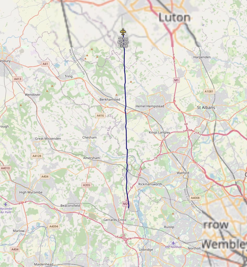 mil_scot's tweet photo. Tracking 32 (The Royal) Squadron, BAe 146 CC2 #ZE700 heading north from #London #adsb #avgeek #royalfamily #osint https://t.co/qHb1TYdGrp