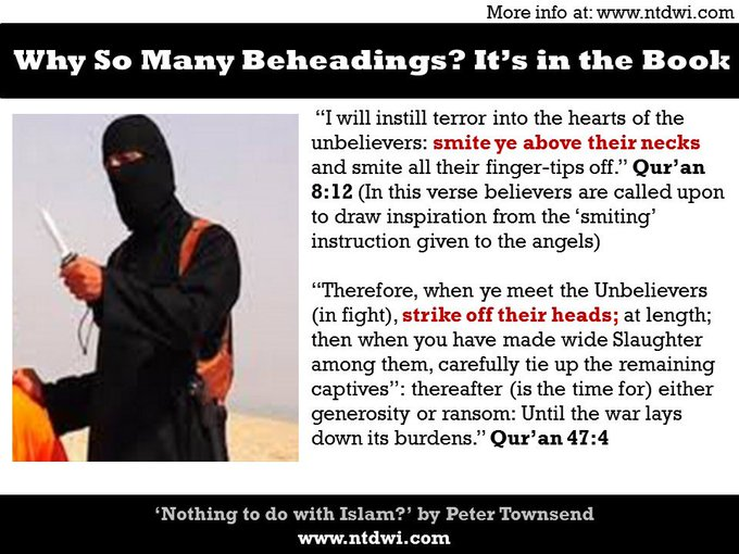 Tyrfing16's tweet photo. @OleKristensenDK @SrenKVillemoes Hvorfor er der så mange halshugninger?
"Det har intet med Islam at gøre" 🤡 https://t.co/DobeuOXBFR