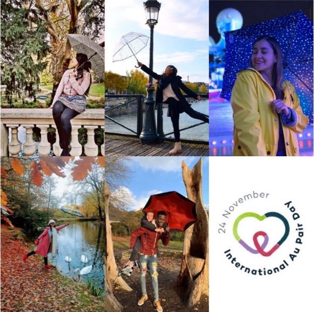 solution_SET_fr's tweet photo. Here's #AuPairDay again !! Envoyez-nous vos photos pour participer au concours de l'International Au Pair Day du 24 Novembre 2020.  https://t.co/Bq8vztxKY3 https://t.co/77luVXAXPi