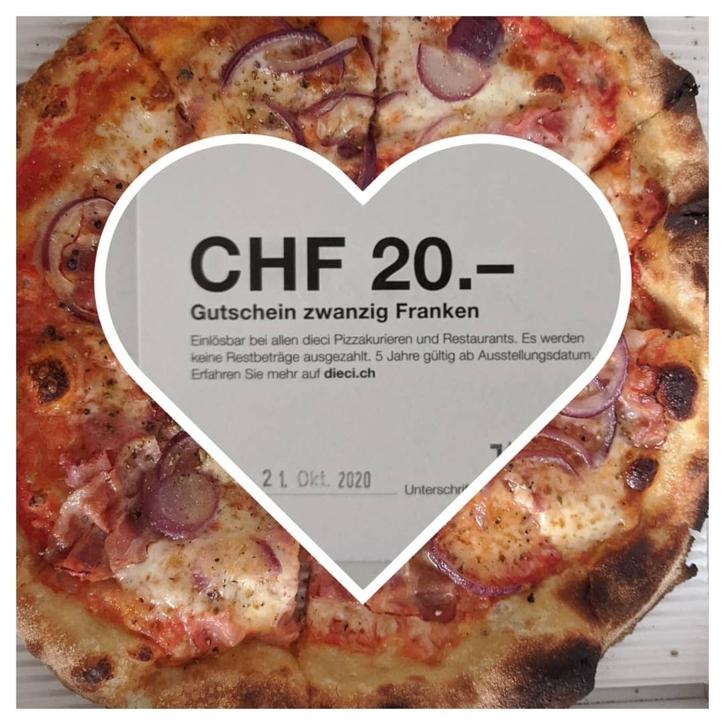 BaslerMeitli's tweet photo. Humor haben sie ja bei @diecipizza *5 Jahre gültig* der Gutschein überlebte keine 24 Stunden in meinem Haushalt #dieci #diecipizza #gutschein #rustica #rusticapizza #bestepizza #lieblingspizza #pizza #florencekochtnicht https://t.co/W1tlbq9crX https://t.co/7MSZfjL2Lj
