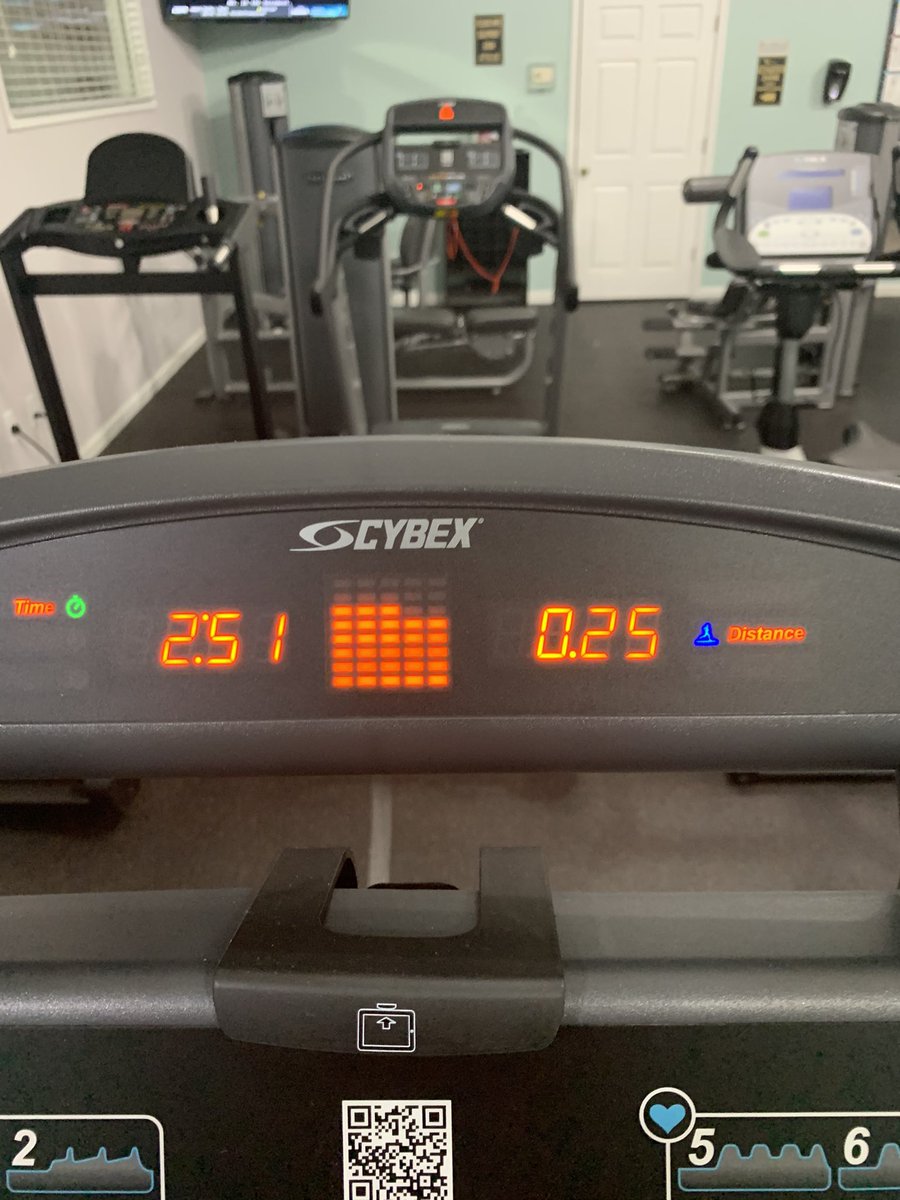 Kwray54's tweet photo. Thanks to Zeta had to go inside. Wind and Rain in Middle Georgia. But got it done representing my man @CoachBradden and the Kansas City Chiefs. #MilesDone #TreadMillWork #5Miles https://t.co/H4uXeIR3ow