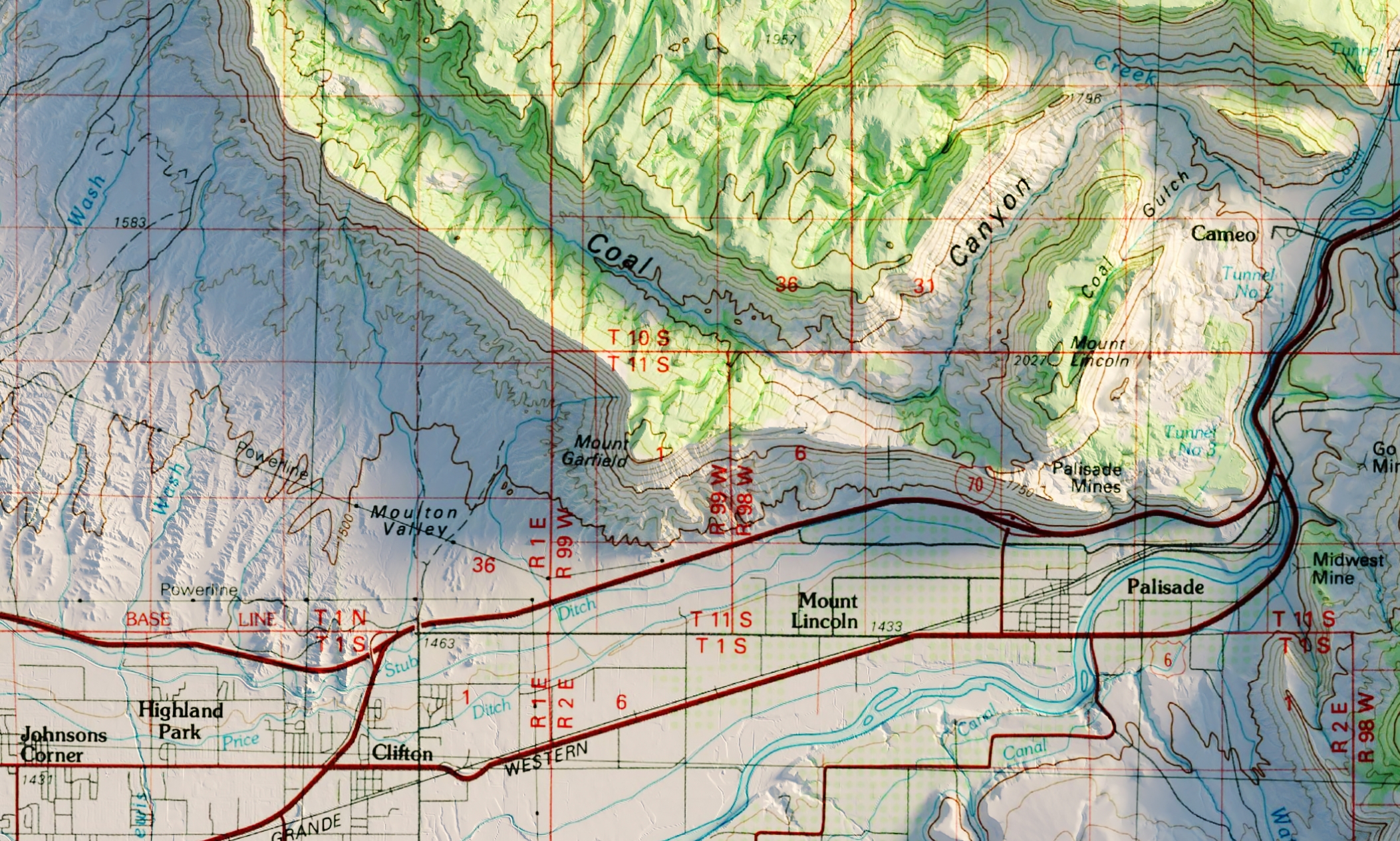 Grand Junction Gis Map Sean Conway On Twitter: "Grand Junction, Co - Usgs 30X60 Minute Series -  Topographic - 1981 3D Rendered Elevation #Arcgispro #B3D #Colorado #Gis  #Dataviz #Geography Https://T.co/0H6D1Nwp7J" / Twitter