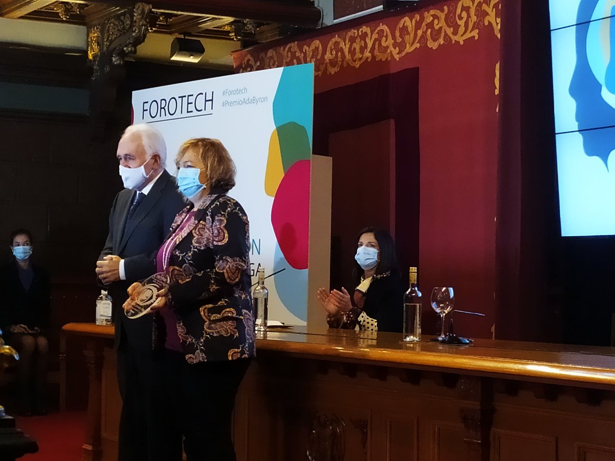 IngDeusto's tweet photo. Entrega del Premio Ada Byron, a la ganadora Dña. Laura Lechuga Gómez por el Rector de la Universidad de Deusto D. José María Guibert. Zorionak!
#ForoTech #ForoTech2020 #PremioAdaByron https://t.co/5J7KdwgDu9