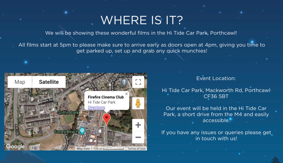 For dates, times, prices and bookings go to fireflycinemaclub.co.uk