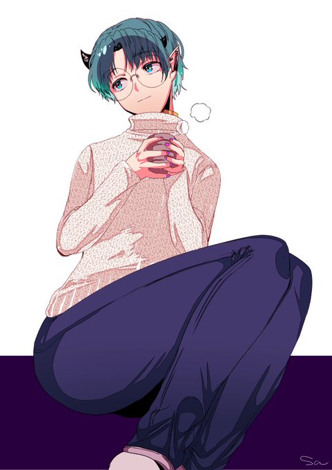 セーターとジーパン 