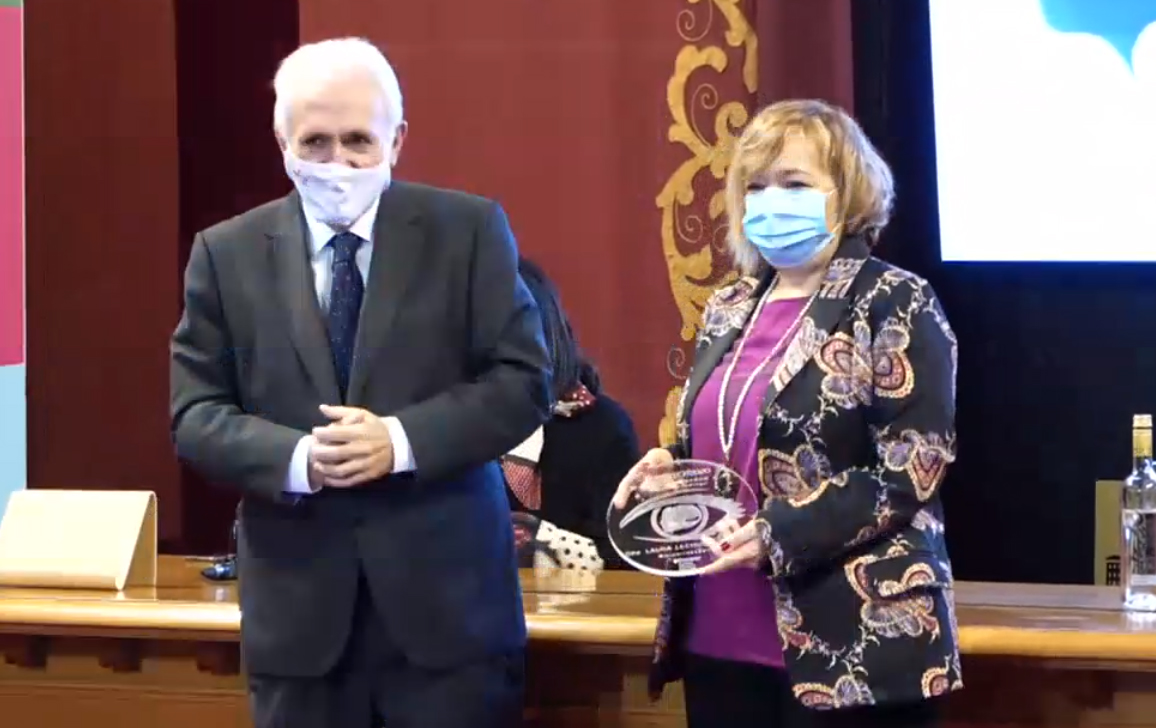 icn2nano's tweet photo. La Prof. Laura M. Lechuga ha recogido el galardón absoluto en el acto de entrega de la séptima edición del Premio #AdaByron, celebrado esta mañana en Bilbao en el marco de #ForoTech2020. https://t.co/xPEKSse0AD