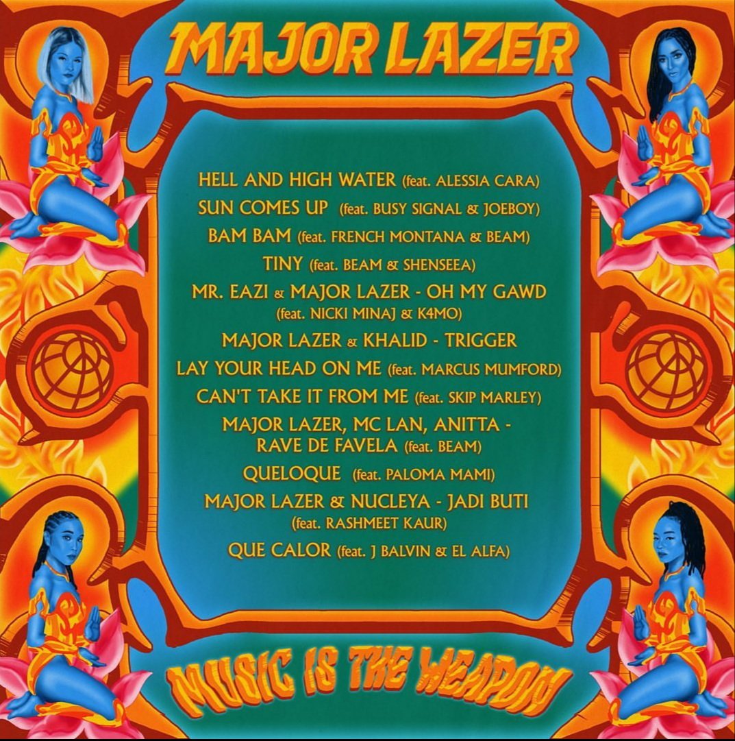 • Major Lazer x Marcus Mumford • Track 7 : Prod. By Dëra x @diplo x Alvaro ♡ • LOVE IS THE WEAPON Out Now ! 🤍
