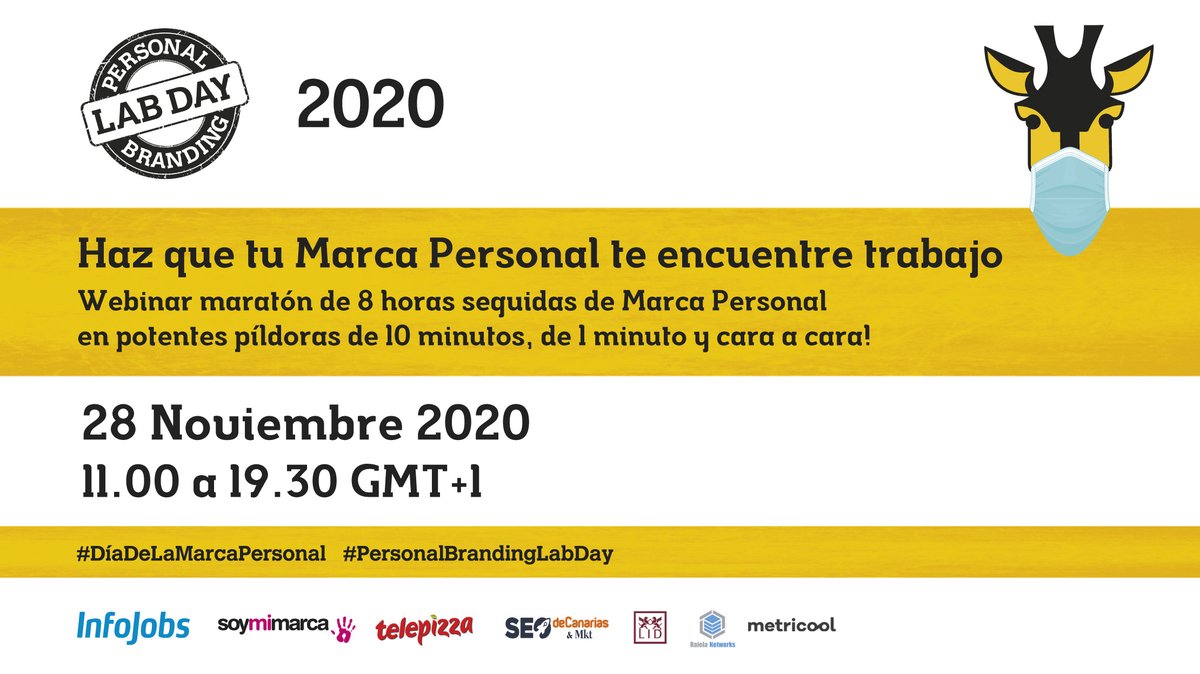 Personal Branding Lab Day 11ª edición 🦒 tweet media
