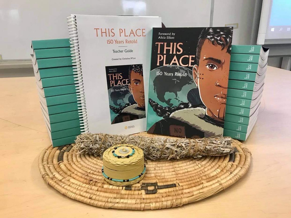 KentRoadWSD's tweet photo. The Indigenous education committee at Kent Road School is so happy to bring the engaging graphic novel This Place; 150 Years Retold to our grade 5 &amp; 6 classrooms. A big miigwetch to @PortageMainPres @Niigaanwewidam https://t.co/pKQVXZftYx