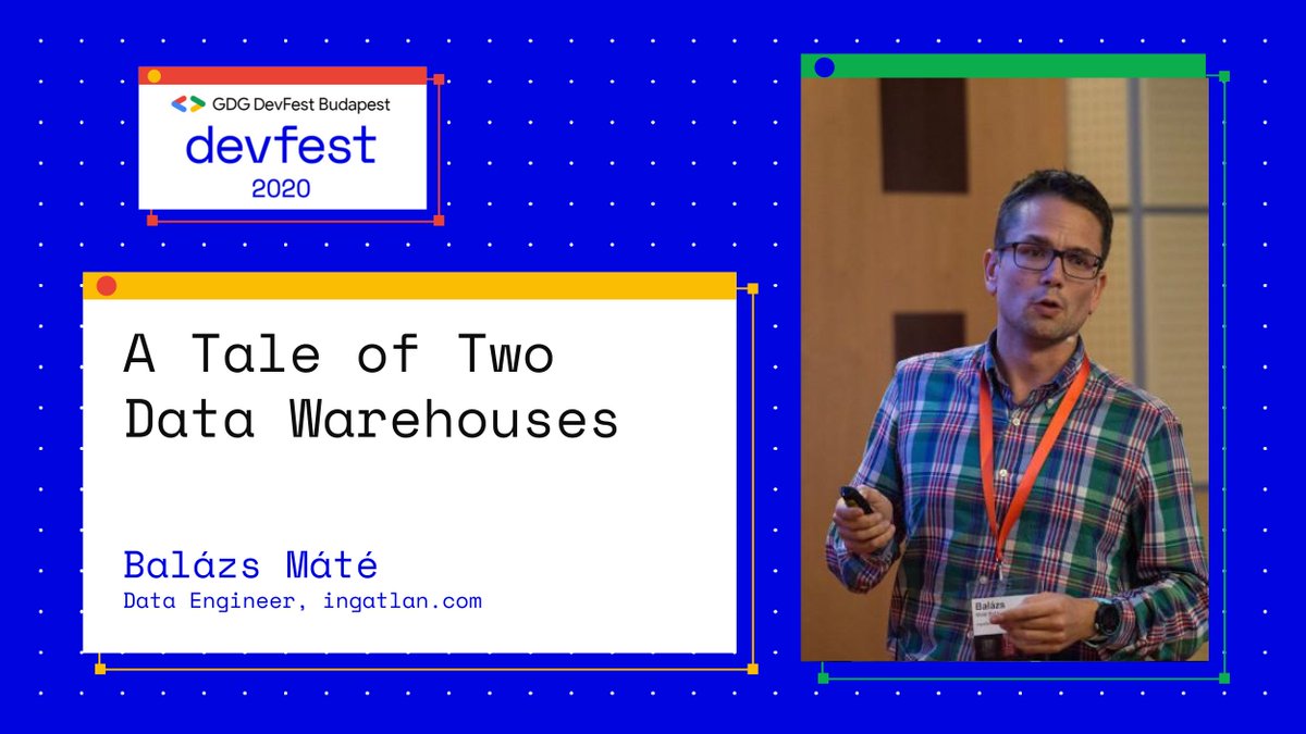 GDGBud's tweet photo. Join us for #DevFestBudapest on 5th November!
Listen to the presentation of Balázs Máté about data warehouse migration and some of the mistakes, headaches, and nasty surprises they encountered at https://t.co/spUnqVUwbc
Register at https://t.co/HZISQ2pWhX #GDG #DevFest2020 #GCP https://t.co/Nwl3yd1Rro