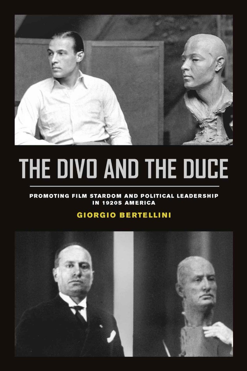 NewBooksItaly's tweet photo. THE DIVO and THE DUCE (@ucpress) tells the story of the relationship between celebrity culture, charismatic leadership and national sovereignty on both sides of the Atlantic from 1917-1933. Tune in as @jaubert1900 discusses the book with Ellen Nerenberg👇

https://t.co/04j2ckfVZn https://t.co/9cFt720wVC
