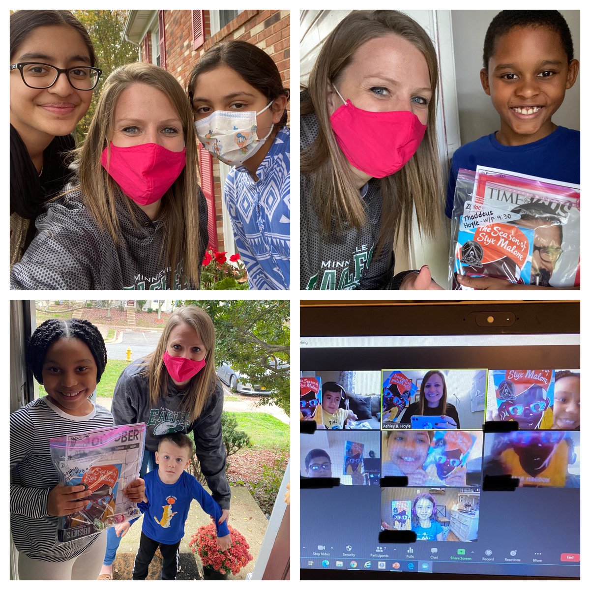 My 3rd (and one 2nd!) grader loved getting their brand new novels in their hands the other day! We started reading The Season of Styx Malone! Hand delivering books to students is probably my favorite new hobby! ❤️📚 #hoyleslistislit 🔥