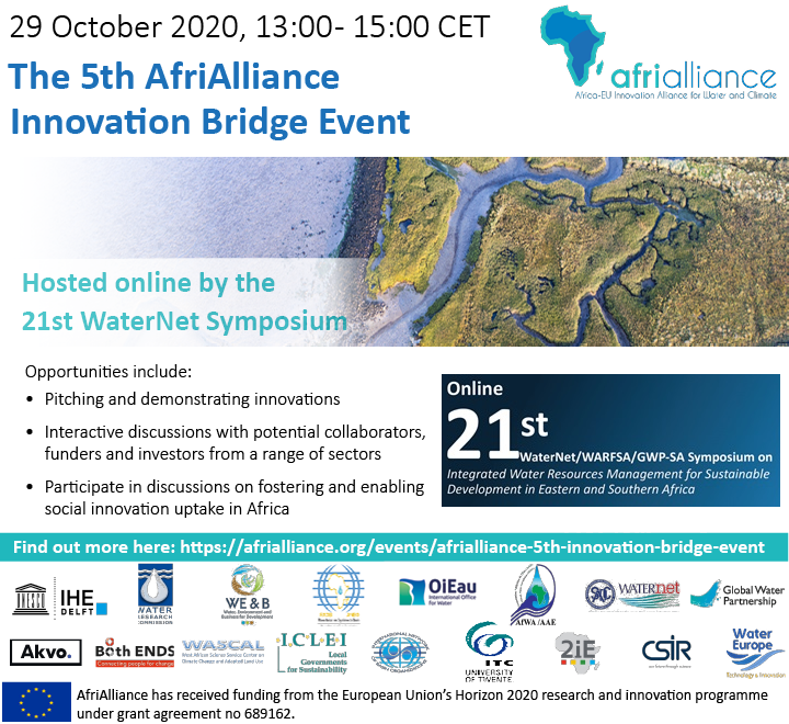 INBO_RIOB's tweet photo. Prof. Jean-Marie Kileshye, @SADC_WaterNet, introduces the @AfriAlliance1
5th #Innovation Bridge Event (#IBE5), reminding these events already have given the opportunity to promote 40 #technical & #social innovation to meet #climate and #water challenges in #Africa. https://t.co/VzQmggaxpE