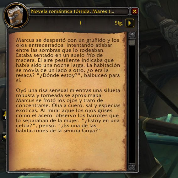 Nali_Exodar's tweet photo. A comprar la "Novela romántica tórrida: Mares Tormentosos", y que me la firme el autor xD
#worldofwarcraft  #screenshot #BattleforAzeroth #Boralus https://t.co/aSphFlHwaK