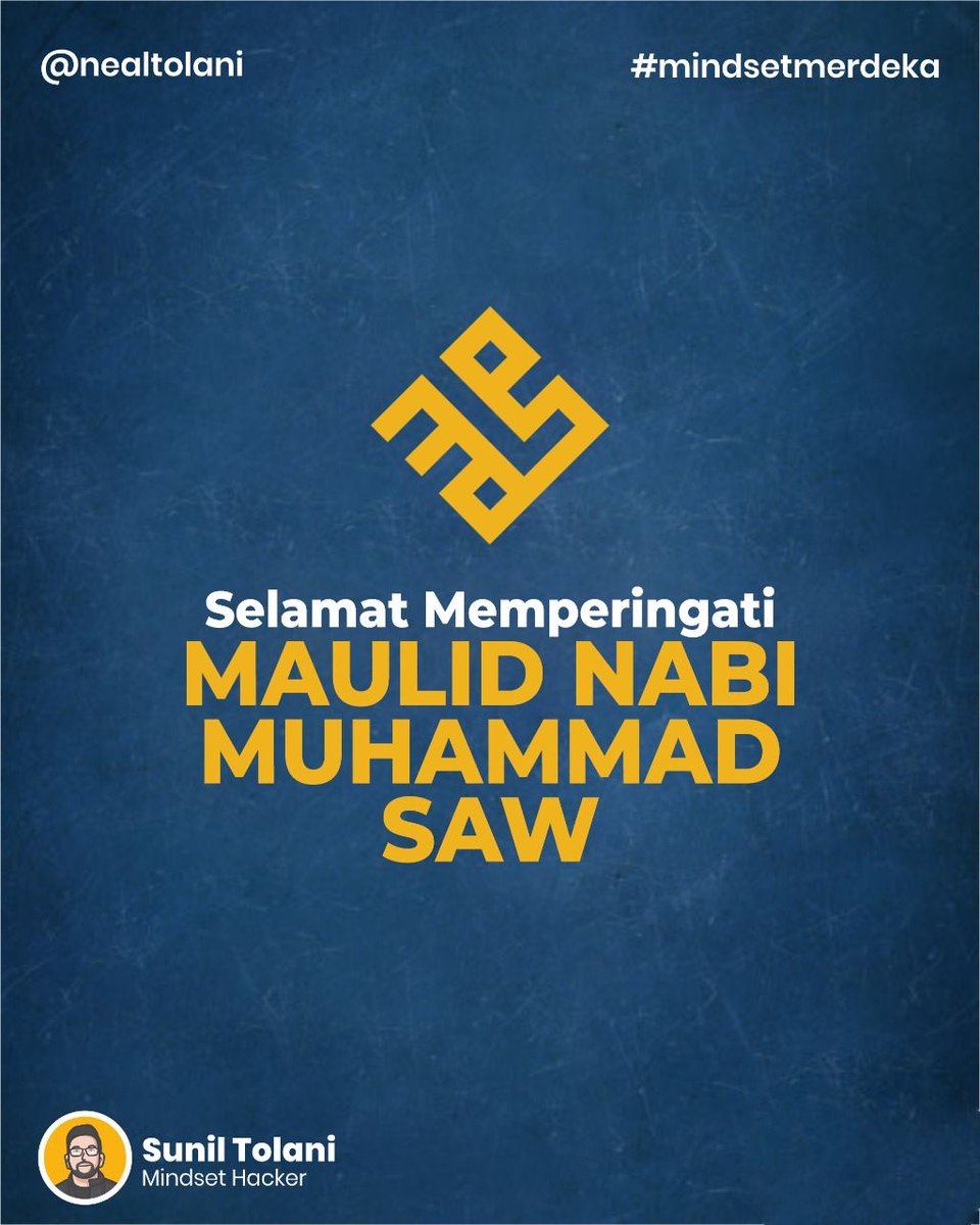 nealtolani's tweet photo. Selamat memperingati Maulid Nabi SAW 1442 H bagi kawan Bro Neal yang merayakan. Semoga kita senantiasa hidup rukun dan damai di bumi Indonesia ya fellas. 

RISE and SHINE⁣⁣

Sunil Tolani
⁣⁣⁣⁣#MindsetMerdeka⁣⁣⁣⁣⁣⁣⁣⁣⁣⁣⁣⁣⁣⁣⁣⁣⁣⁣⁣⁣⁣⁣⁣⁣⁣⁣⁣⁣⁣⁣⁣⁣ https://t.co/2lv3DmH2SC