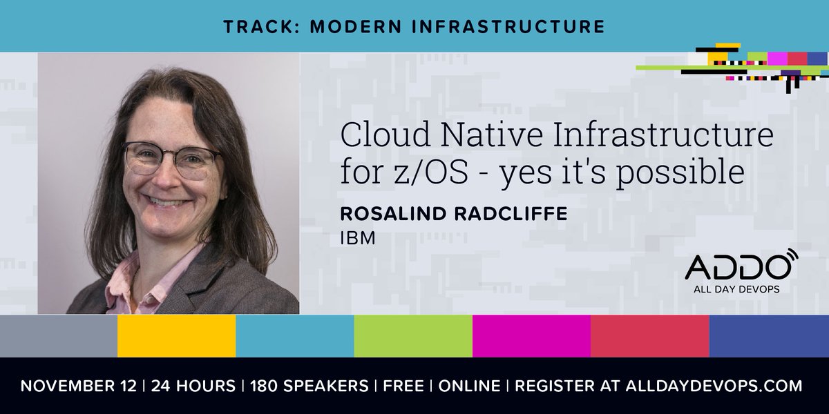 RosalindRad's tweet image. Don&apos;t forget to sign up for All Day DevOps alldaydevops.com looking forward to all the great sessions and answering your questions about #IBMZ and #DevOps